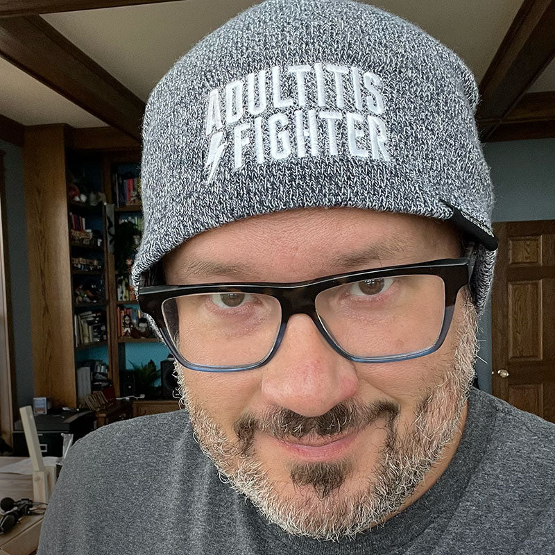 Adultitis Fighter Beanie (Heather Gray)