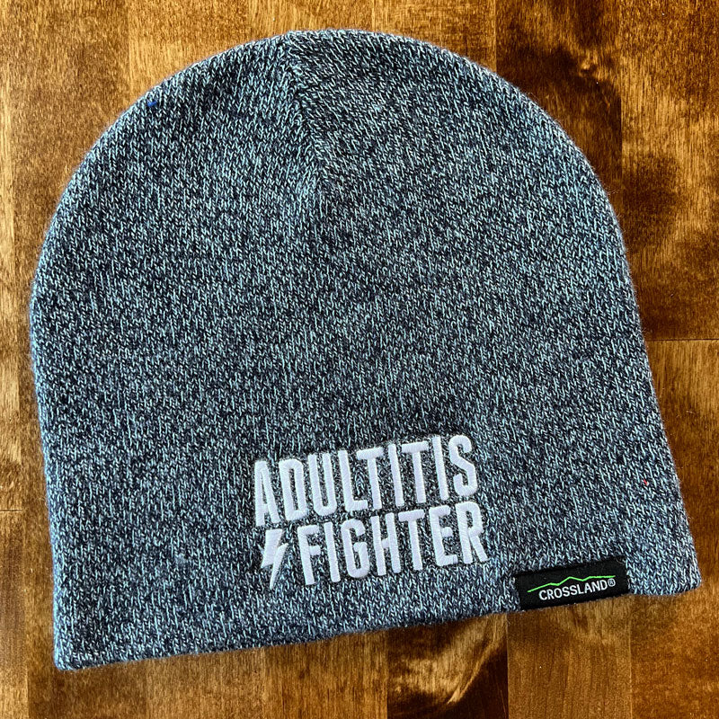 Adultitis Fighter Beanie (Heather Gray)