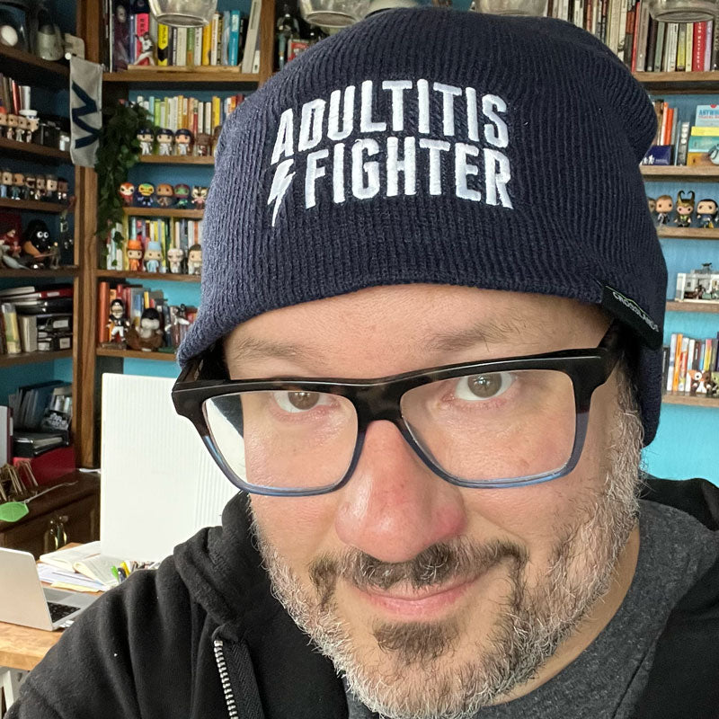Adultitis Fighter Beanie (Navy)