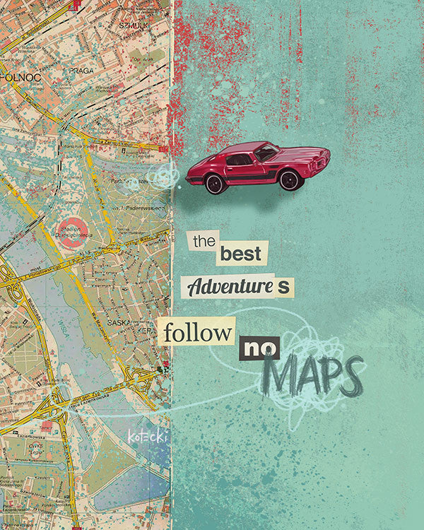 Follow No Maps Gallery Canvas Print