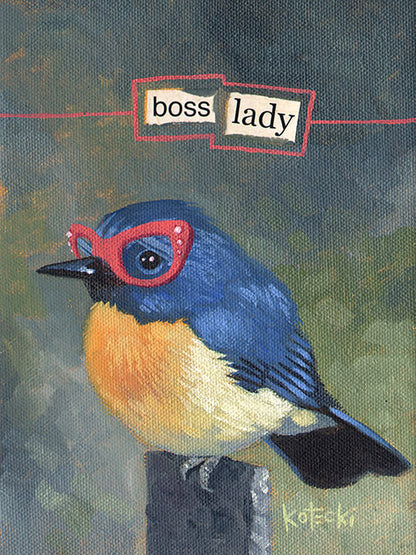 Boss Lady Limited Edition 5x7 Canvas – Escape Adulthood Lemonade Stand