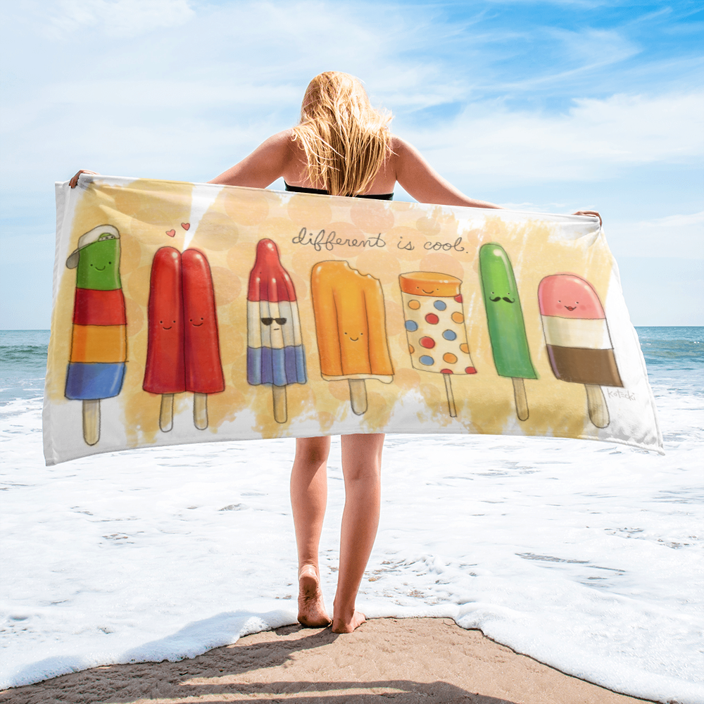 Different Is Cool Beach Towel