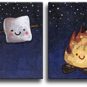 Fire &amp; Marshmallow Original Art