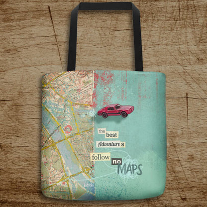 Follow No Maps Tote Bag