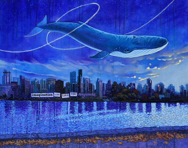 Imagination Can Take You Anywhere Original Art