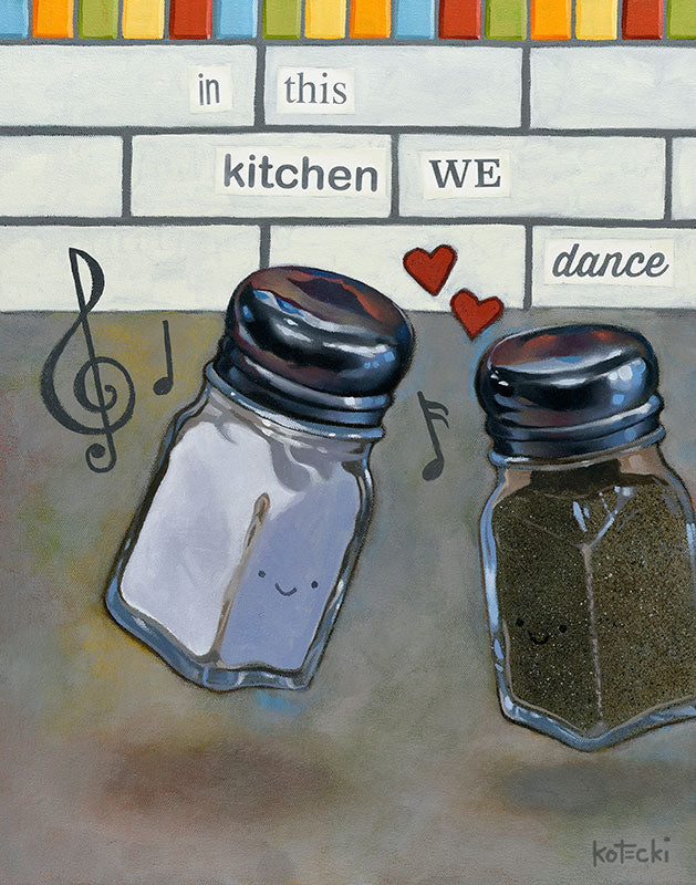 In This Kitchen We Dance Gallery Canvas Print