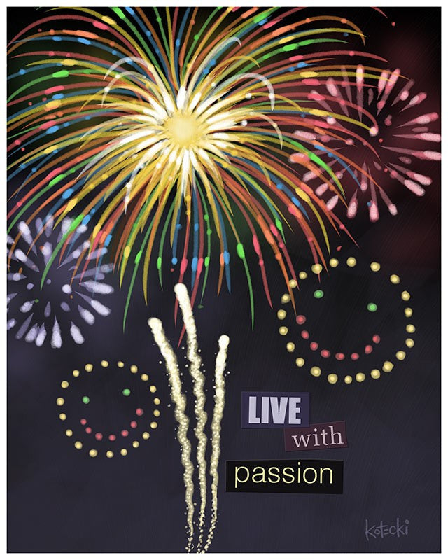 Live with Passion Gallery Canvas Print