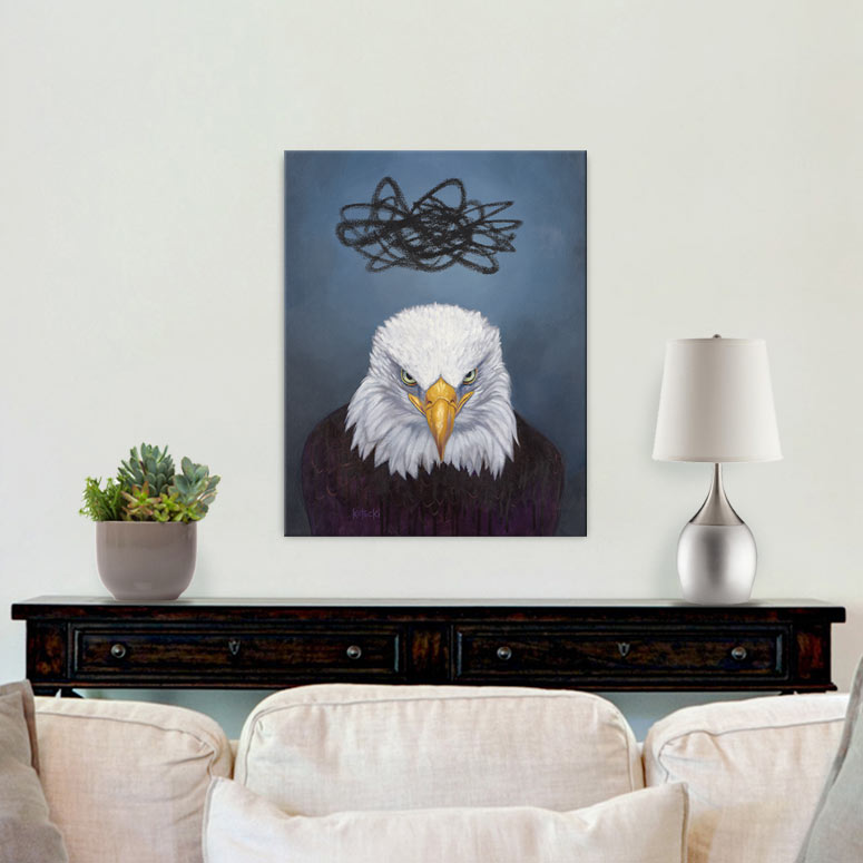 Angry Eagle Print