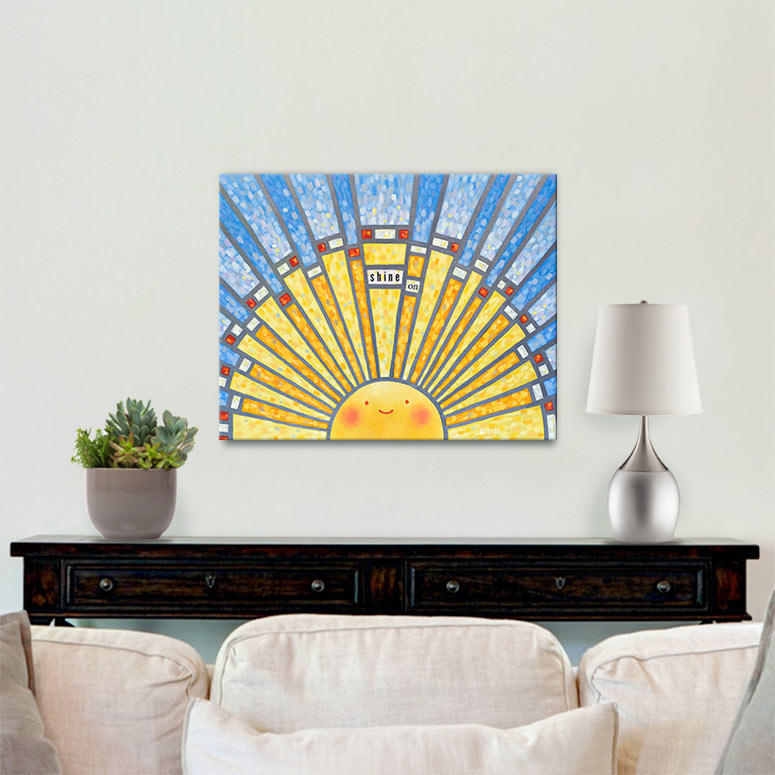 Shine On (Stained Glass) Gallery Canvas Print