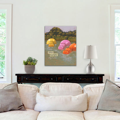Stay Hungry Gallery Canvas Print