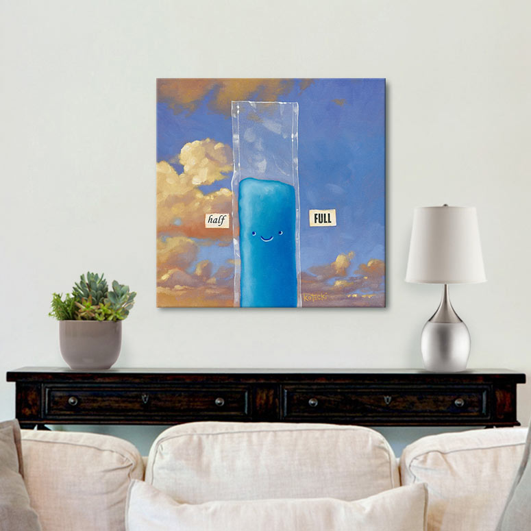 Half Full Gallery Canvas Print