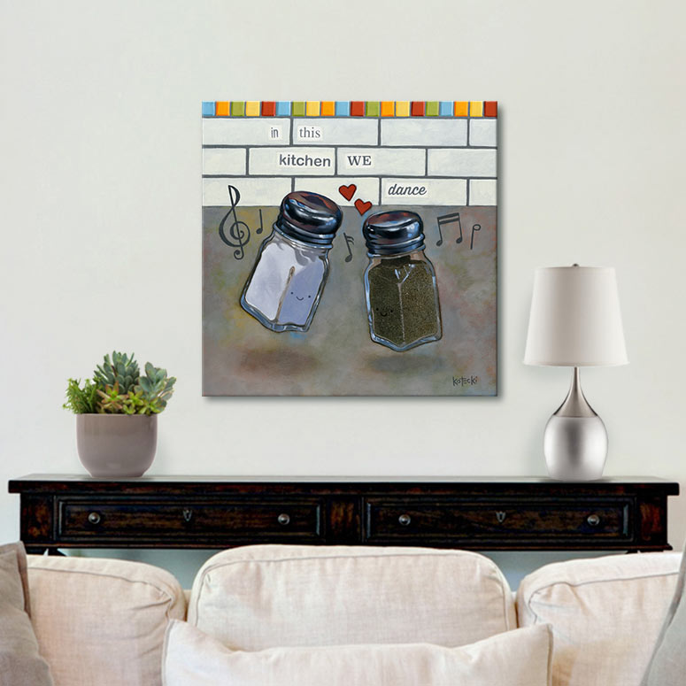In This Kitchen We Dance Gallery Canvas Print