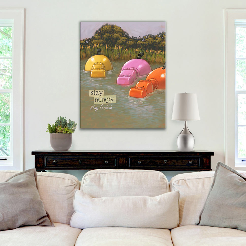 Stay Hungry Gallery Canvas Print