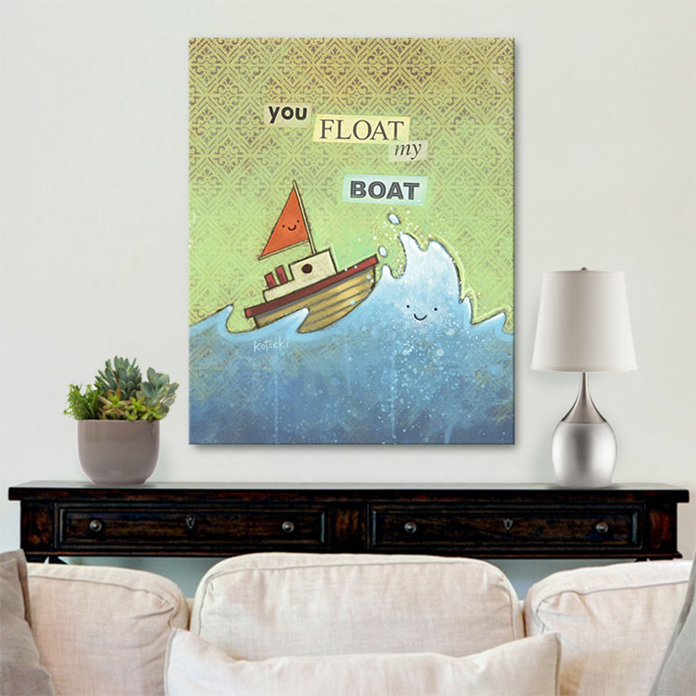 You Float My Boat Gallery Canvas Print