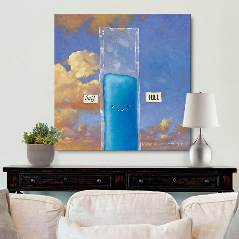 Half Full Gallery Canvas Print