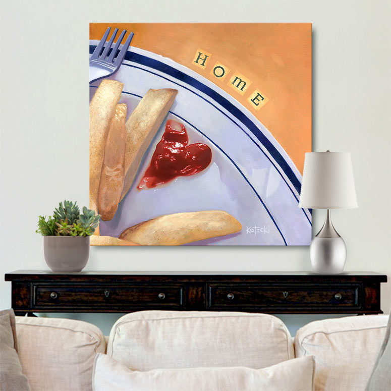 Home Fries Gallery Canvas Print