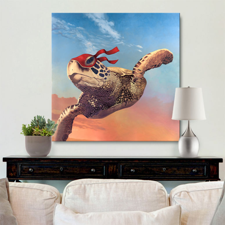 Teenage Mutant Ninja Sea Turtle Gallery Canvas Print