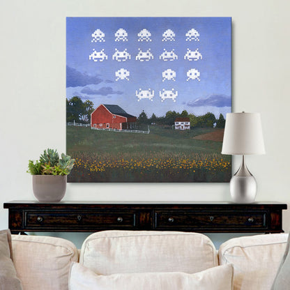 Space Invaders Gallery Canvas Print