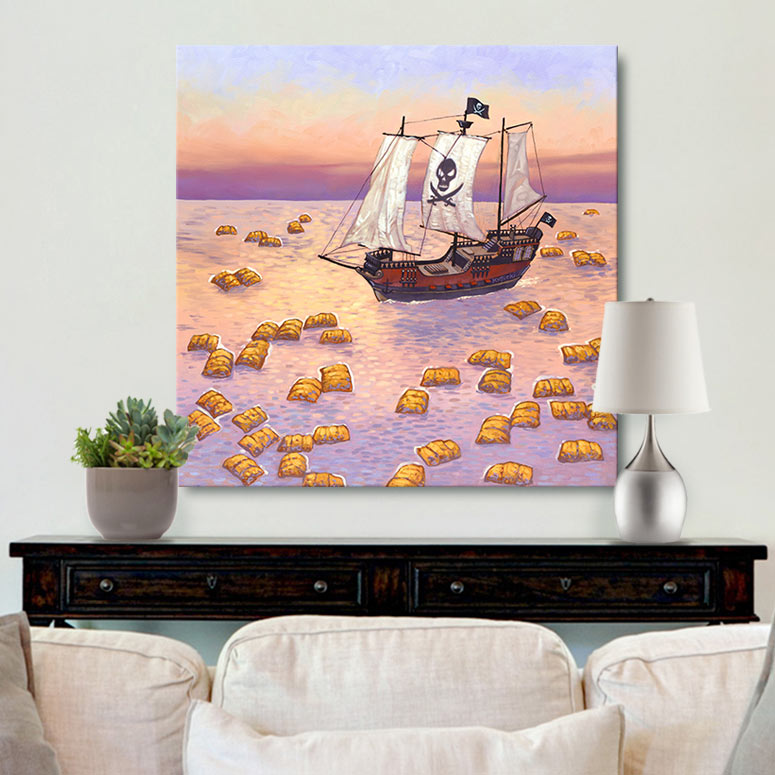 The Captain Gallery Canvas Print