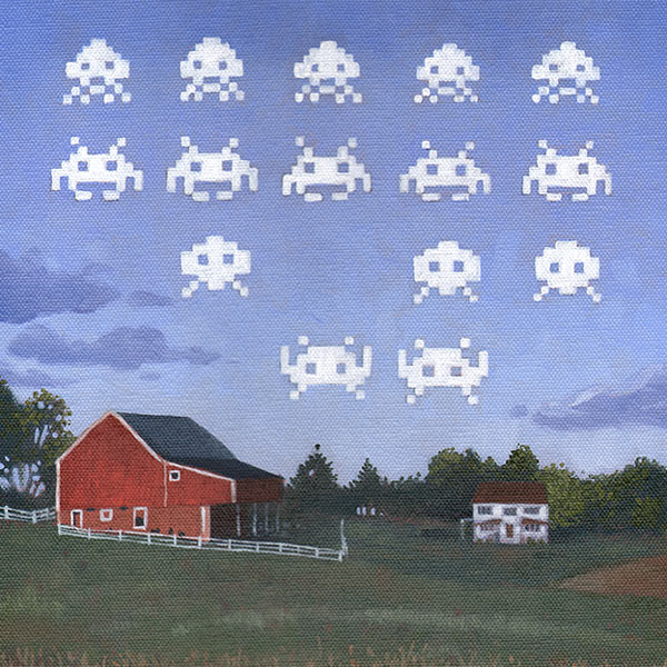 Space Invaders Gallery Canvas Print