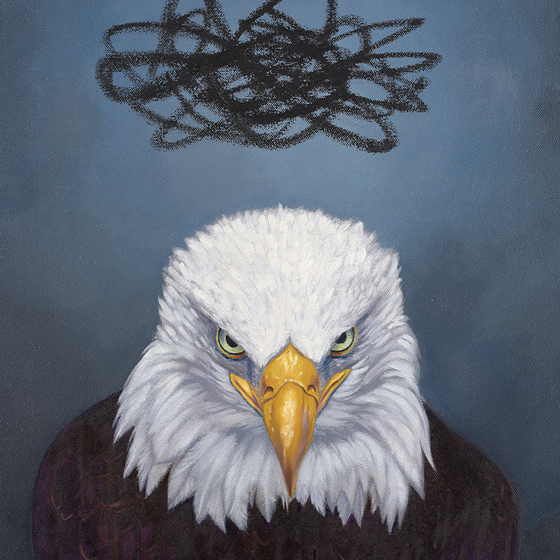 Angry Eagle Print