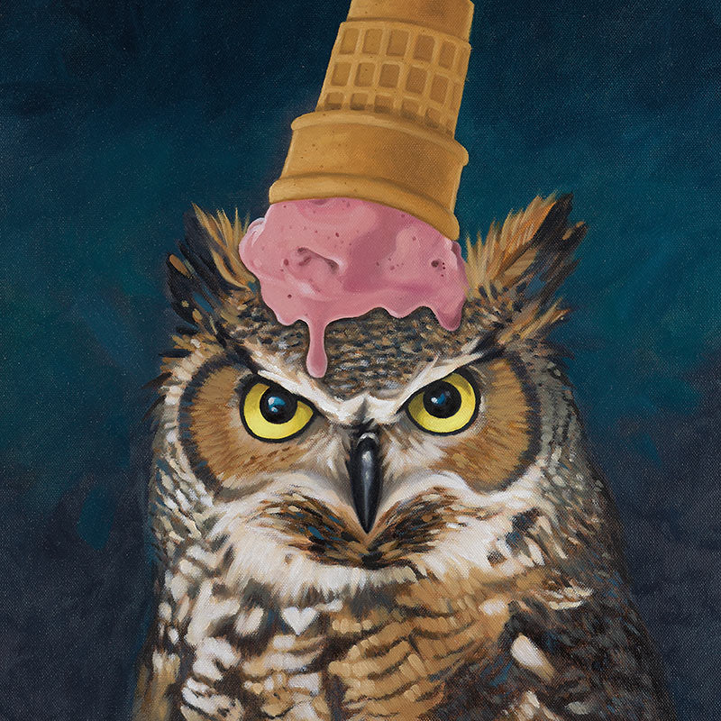 Angry Owl Print