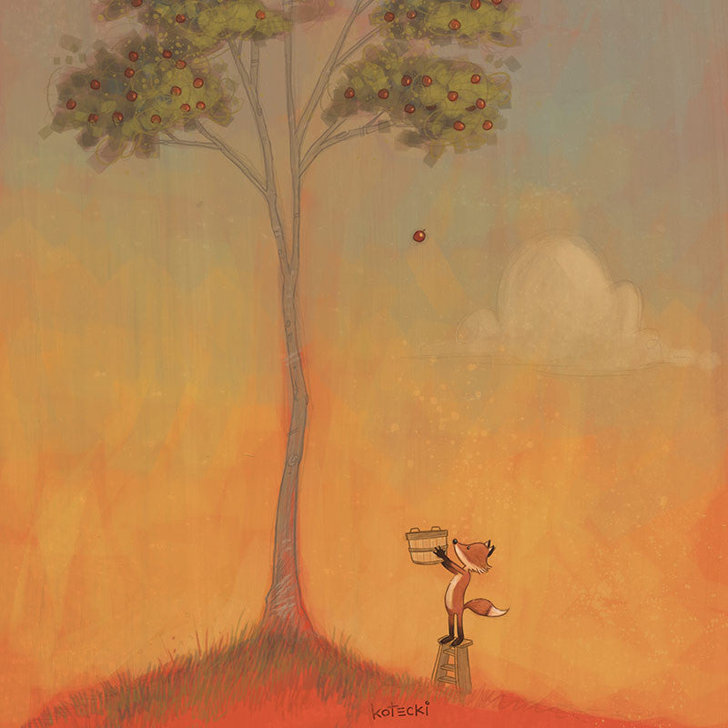 The Apple Catcher Print