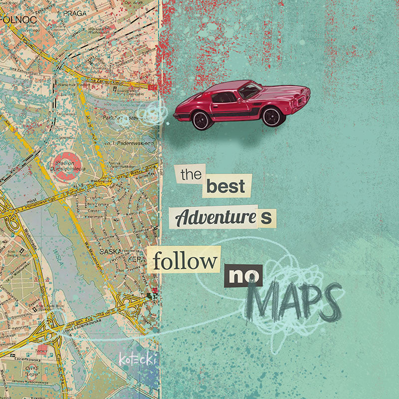 Follow No Maps Gallery Canvas Print