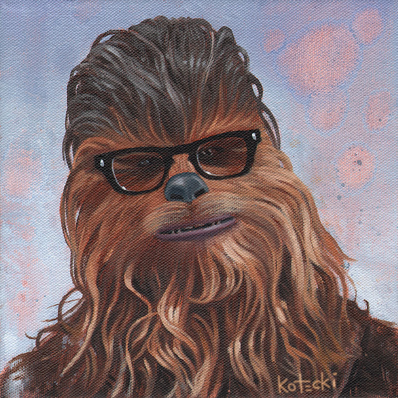 Hipster Chewie Original Art