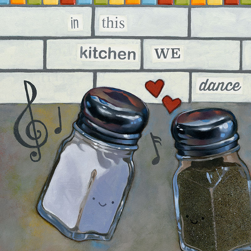 In This Kitchen We Dance Gallery Canvas Print