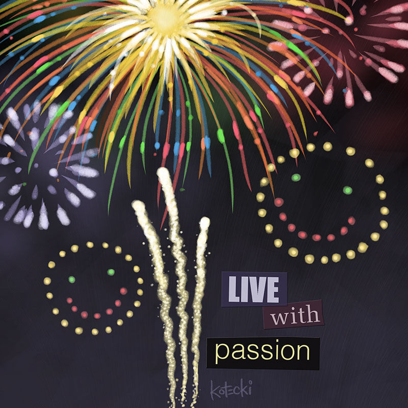 Live with Passion Gallery Canvas Print