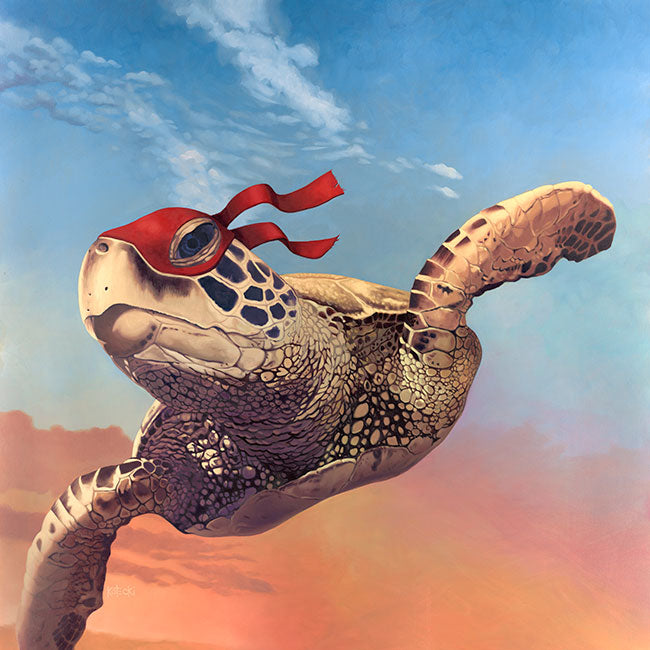 Teenage Mutant Ninja Sea Turtle Gallery Canvas Print