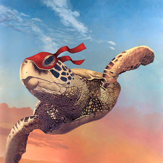 Teenage Mutant Ninja Sea Turtle Print