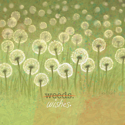 Weeds Or Wishes Gallery Canvas Print