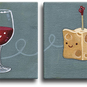 Wine &amp; Cheese Original Art